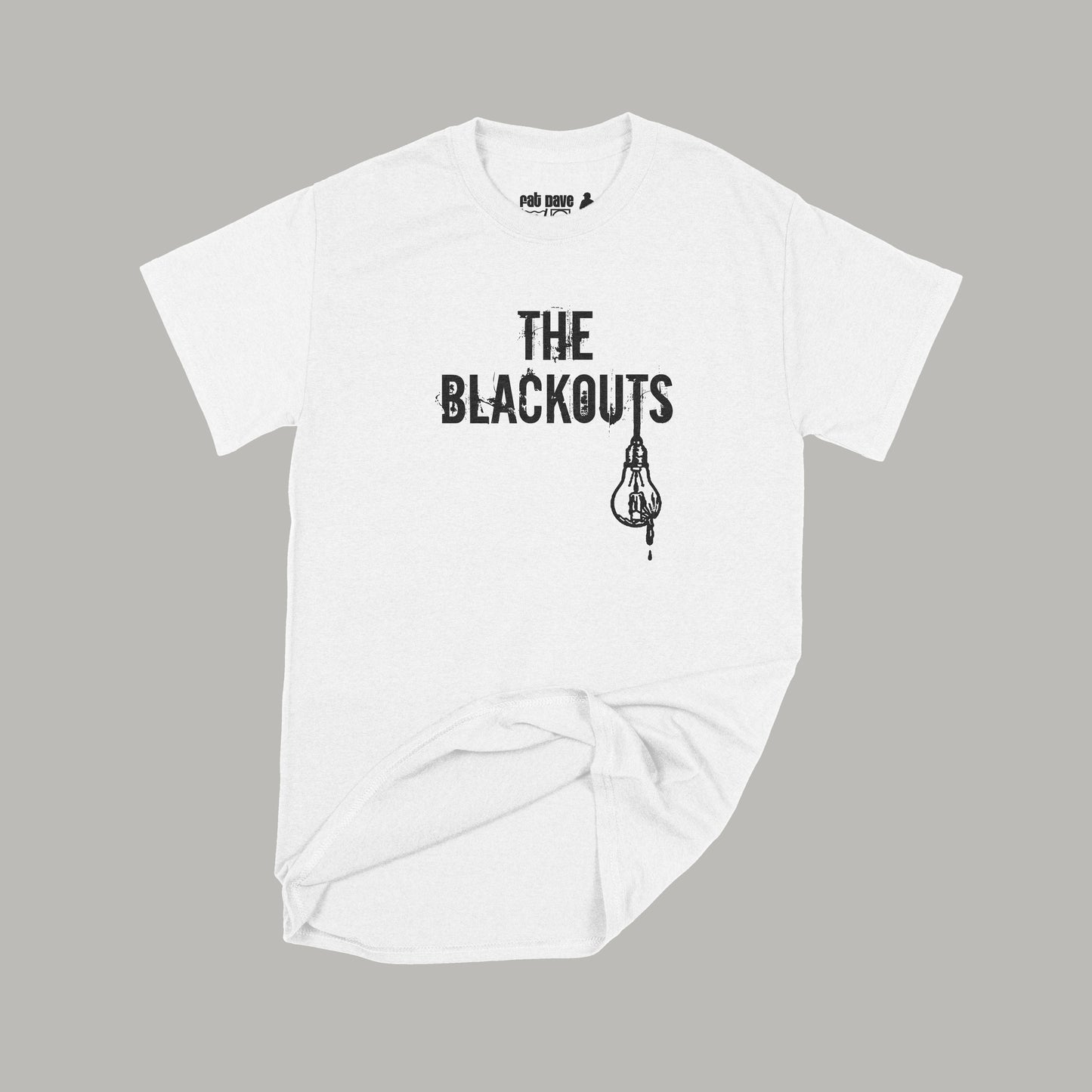 Brantford, Fat Dave, Musician, T-Shirt, The Blackouts, White