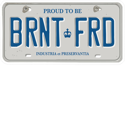 Brantford License Plate