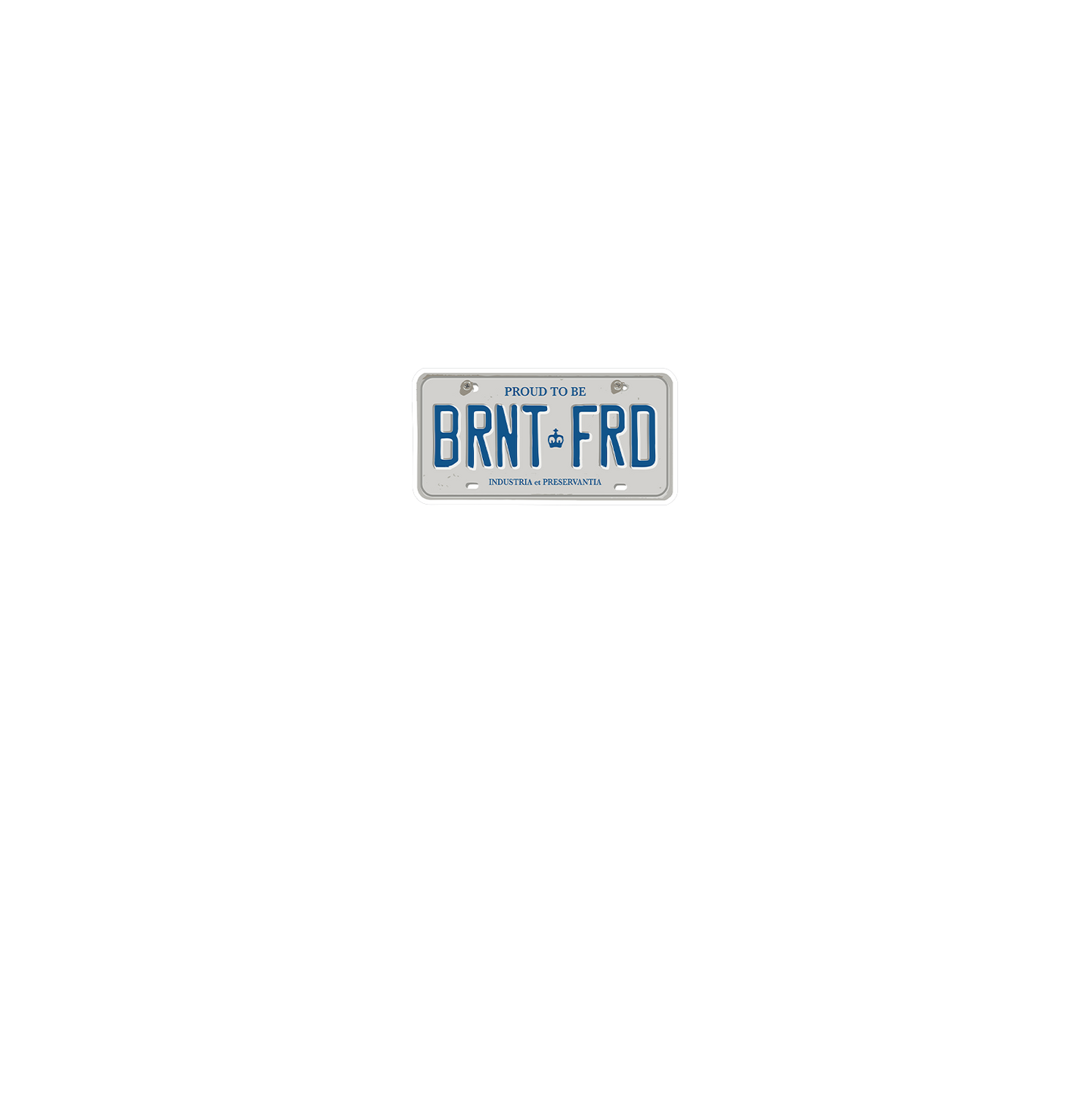 Brantford License Plate