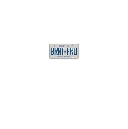 Brantford License Plate