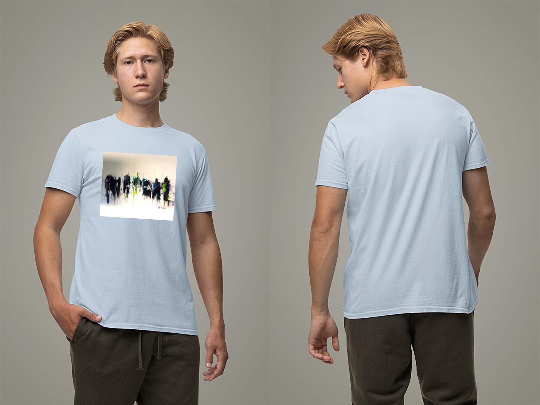 Art Project T-Shirt Small Light Blue