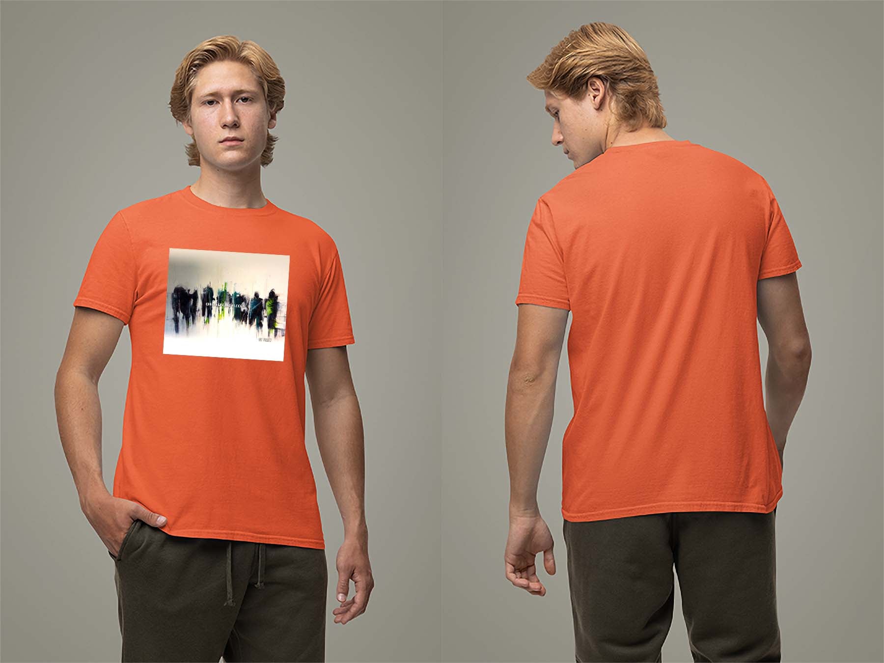 Art Project T-Shirt Small Orange