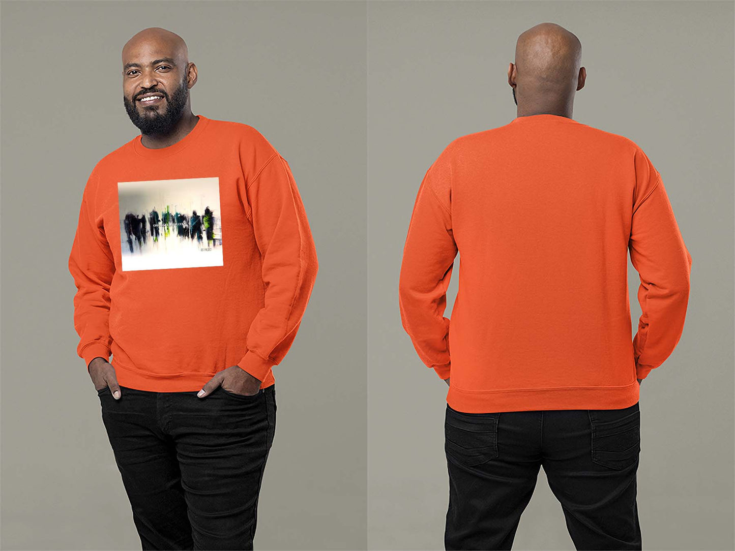 Art Project Sweatshirt Small Orange