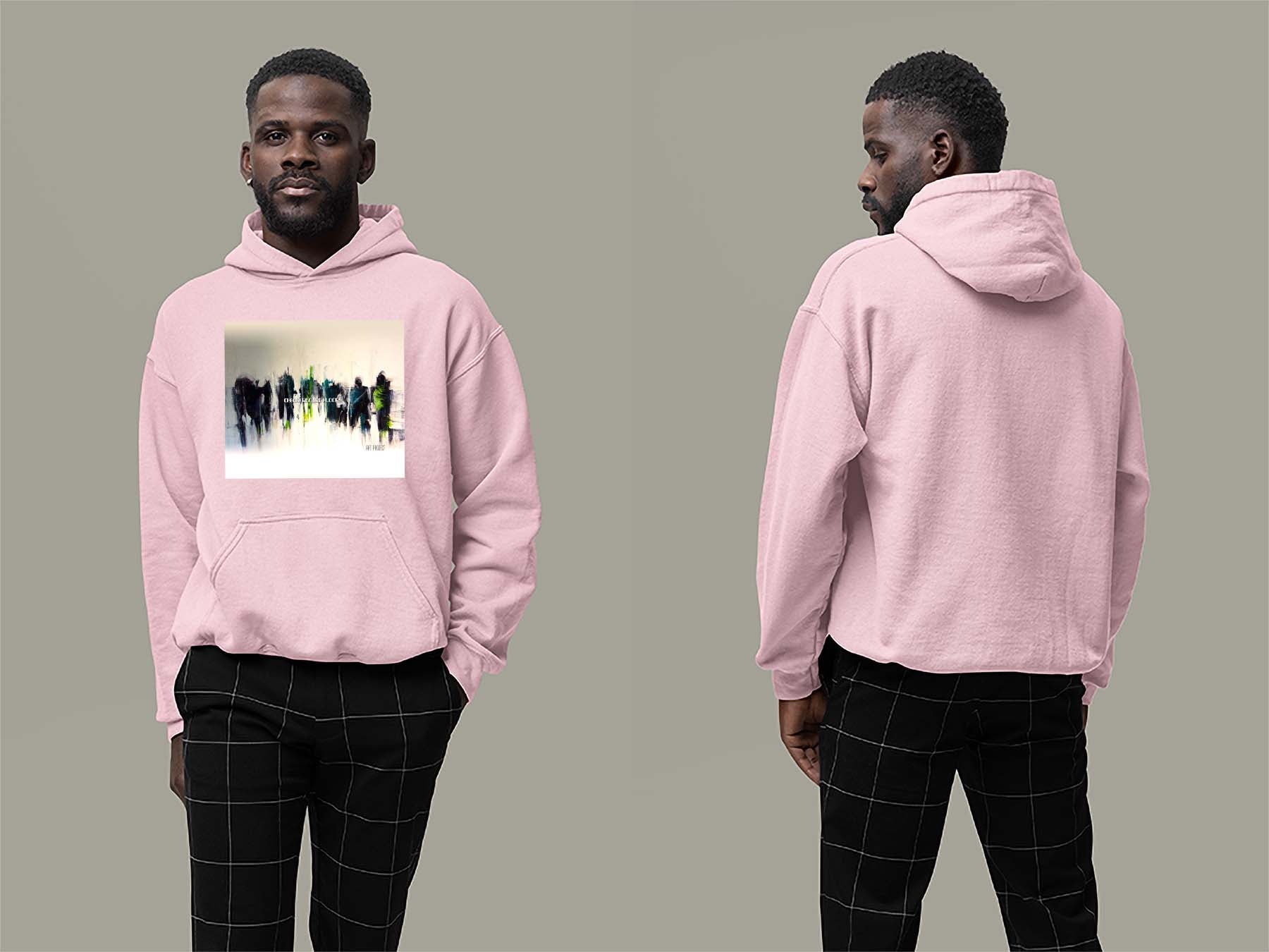 Art Project Hoodie Small Light Pink