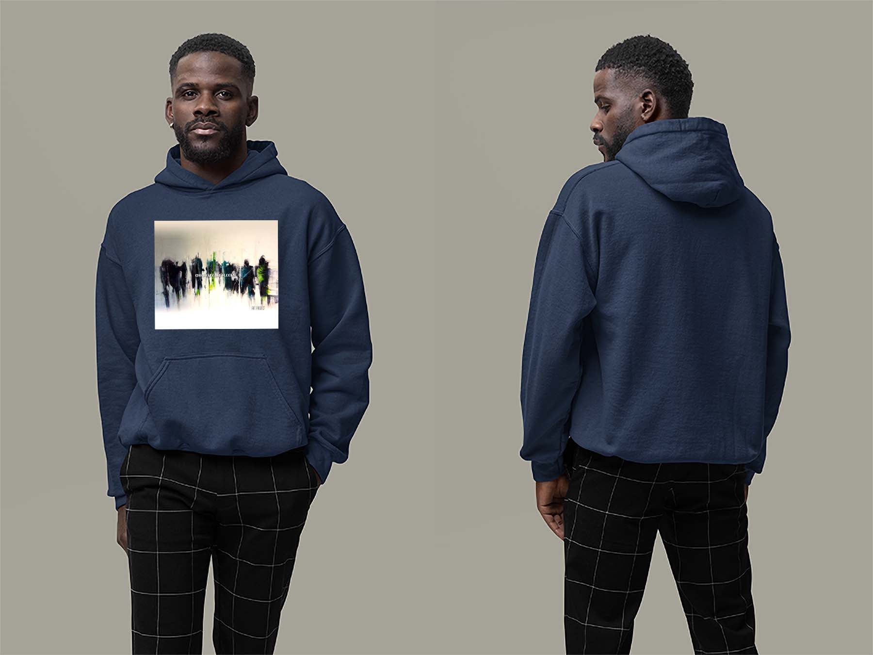 Art Project Hoodie Small Navy