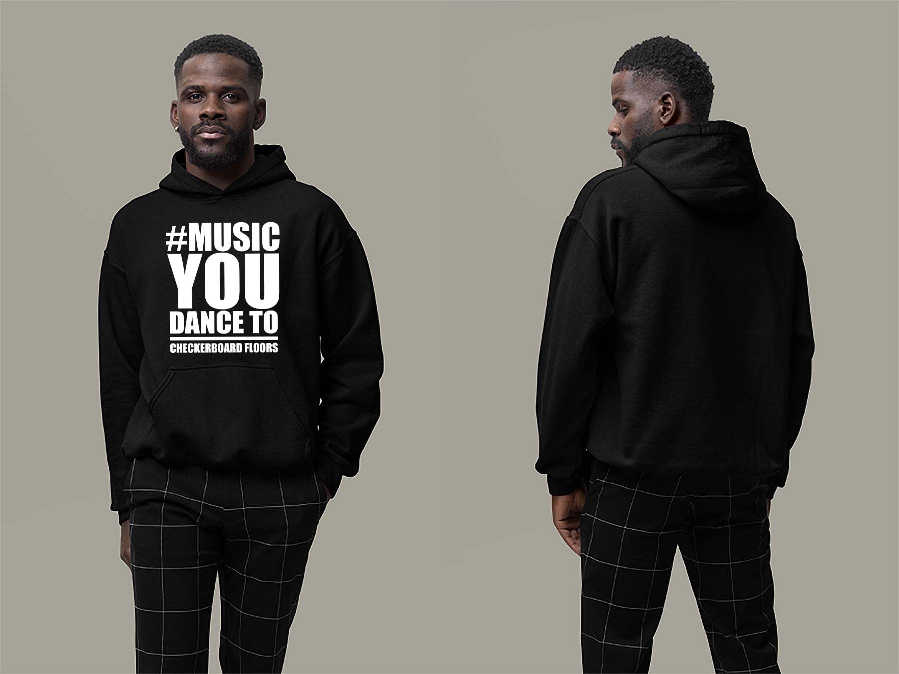Music You Dance To Hoodie Small Black