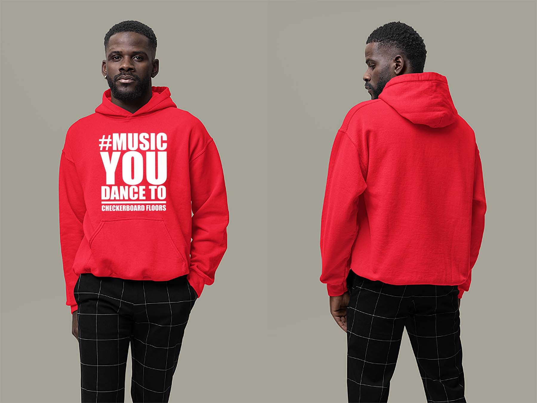 Music You Dance To Hoodie Small Red