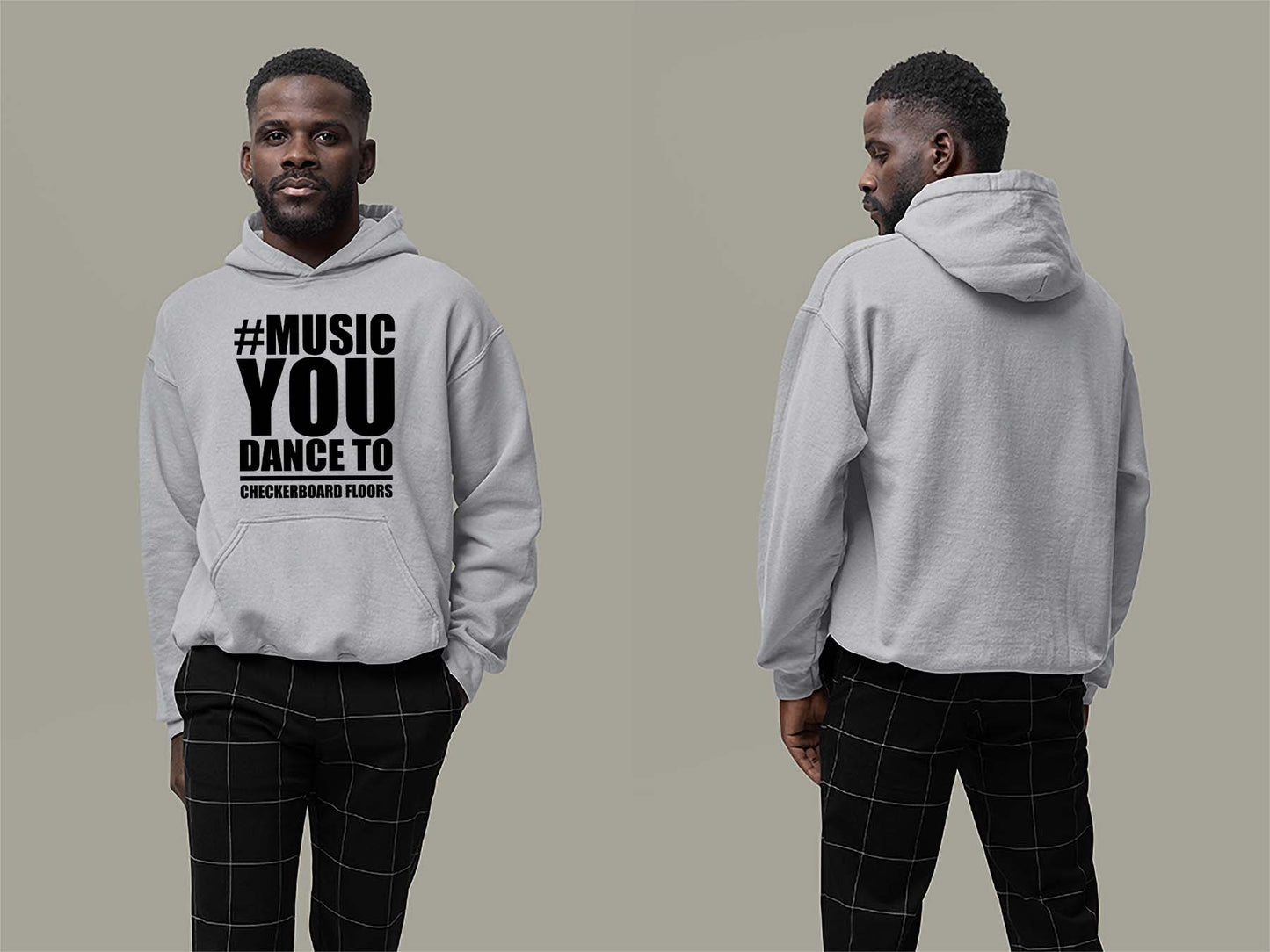 Music You Dance To Hoodie Small Sport Grey