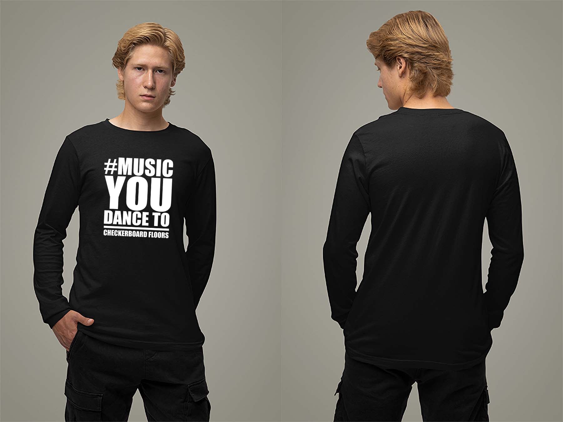 Music You Dance To Long Sleeve Small Black