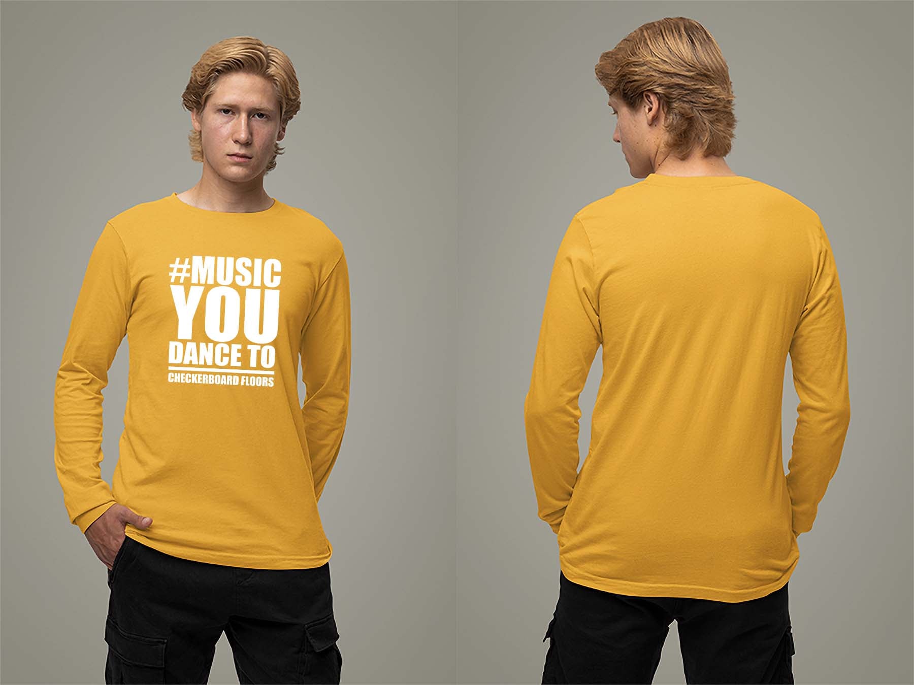 Music You Dance To Long Sleeve Small Gold