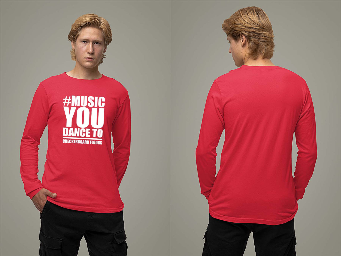 Music You Dance To Long Sleeve Small Red