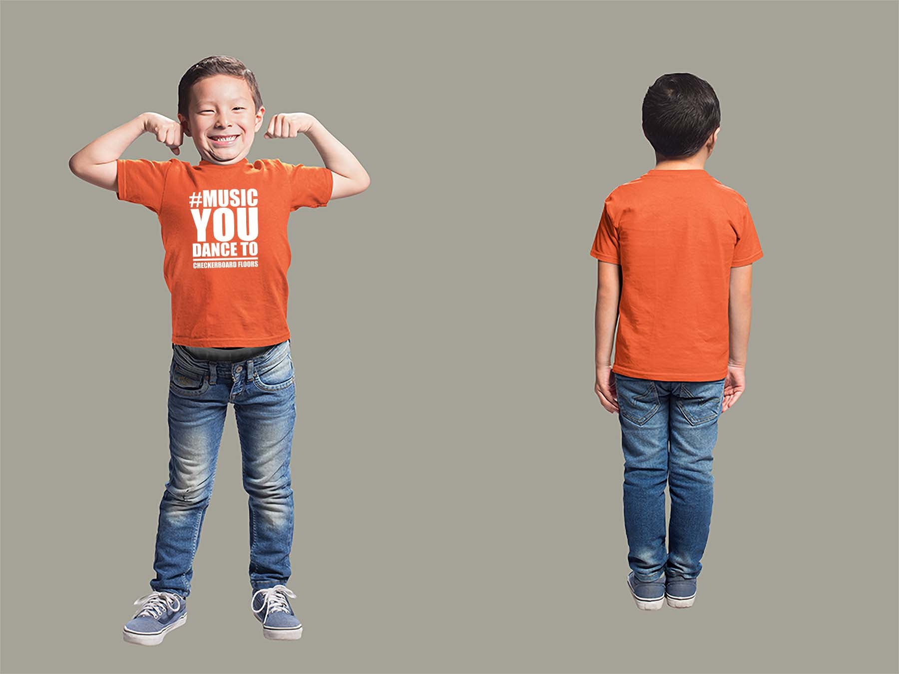 Music You Dance To Youth T-Shirt Youth Small Orange