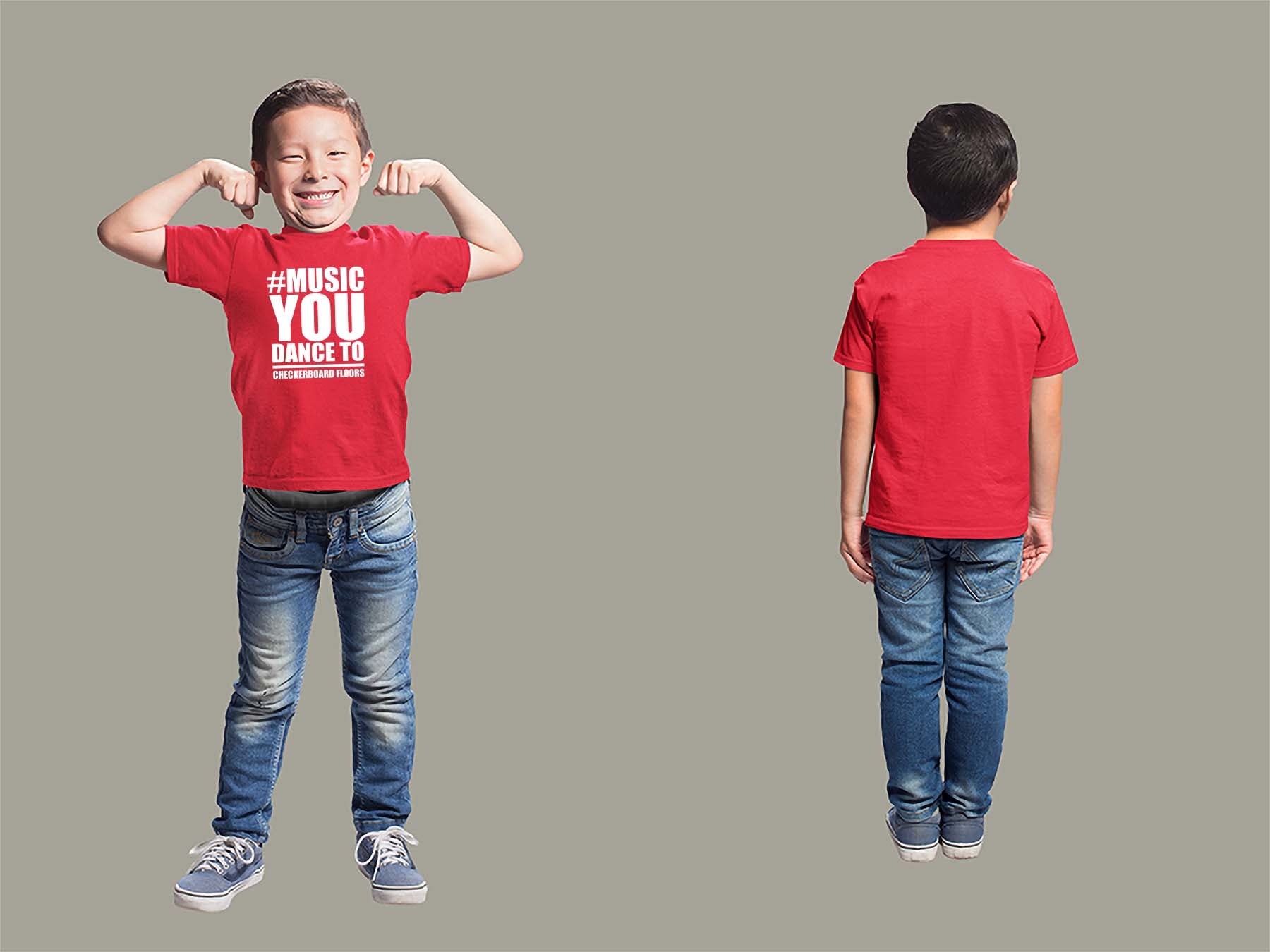 Music You Dance To Youth T-Shirt Youth Small Red