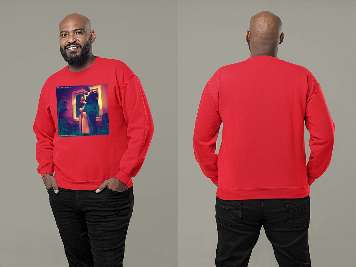 Music You Dance To Cover Sweatshirt Small Red