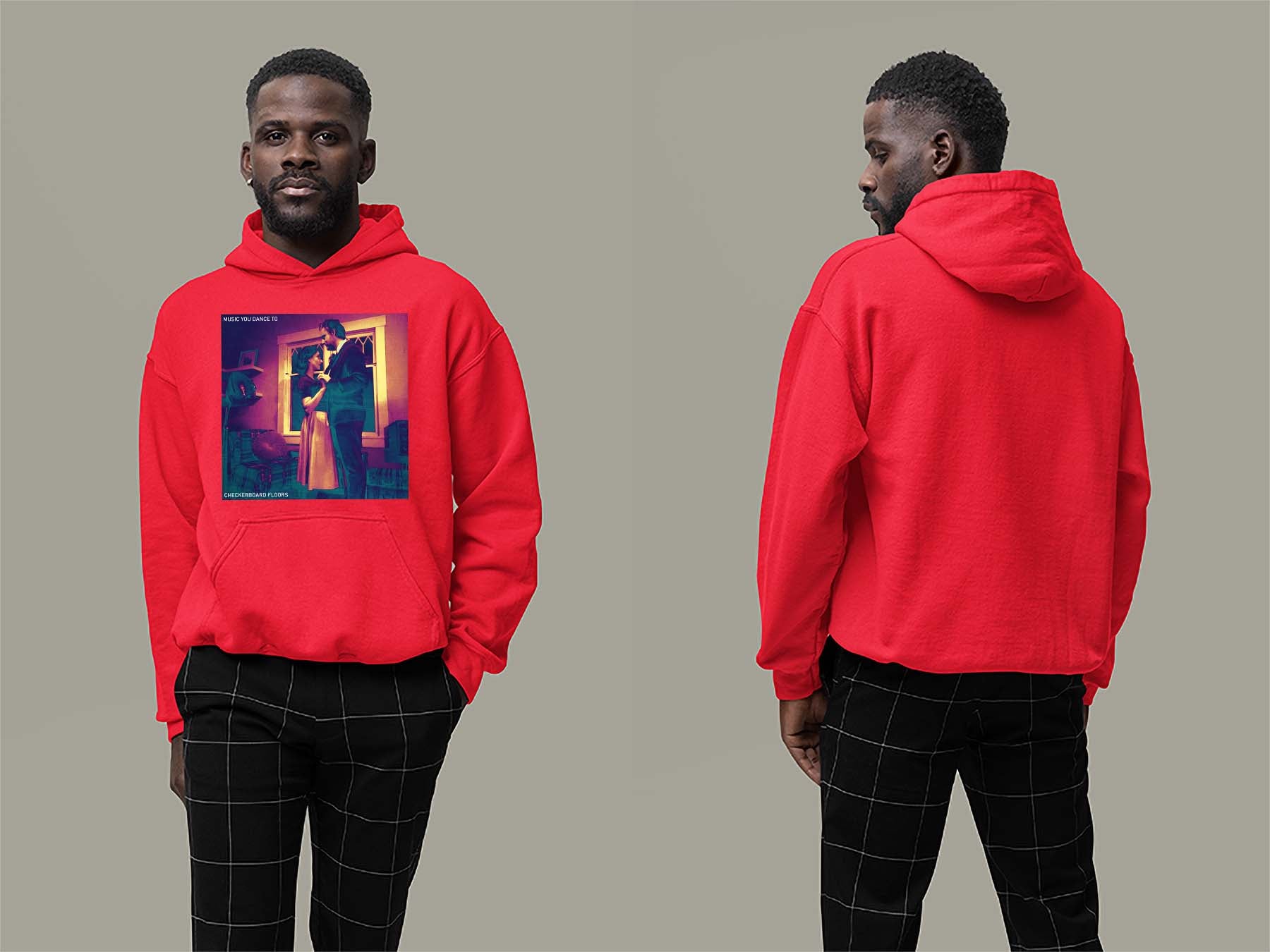 Music You Dance To Cover Hoodie Small Red