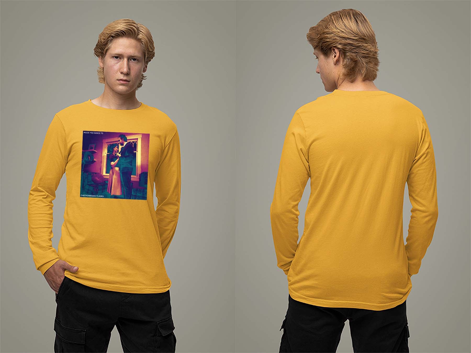 Music You Dance To Cover Long Sleeve Small Gold