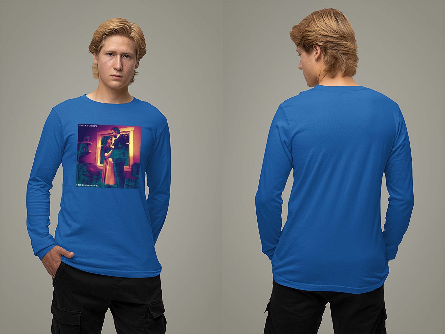 Music You Dance To Cover Long Sleeve Small Royal