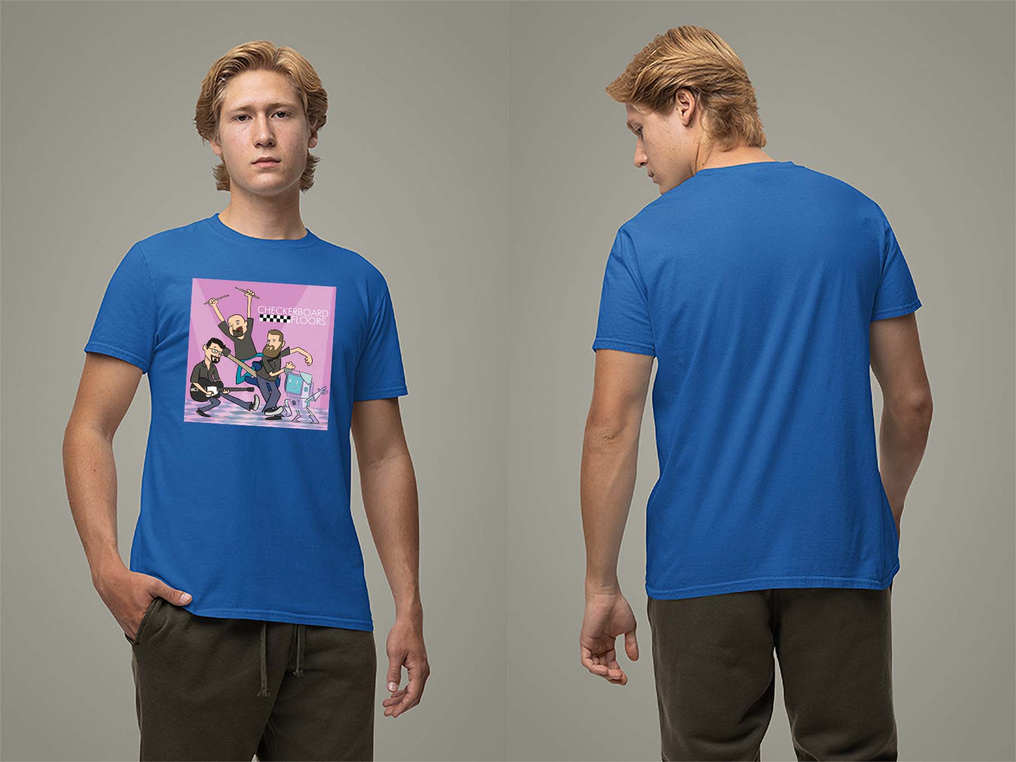 Band Cartoon '23 T-Shirt Small Royal