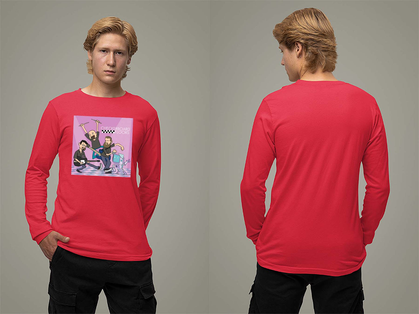 Band Cartoon '23 Long Sleeve Small Red