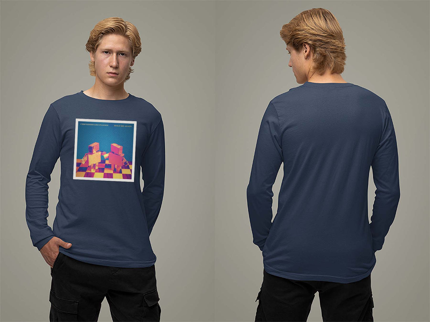 Hold Me Again Long Sleeve Small Navy