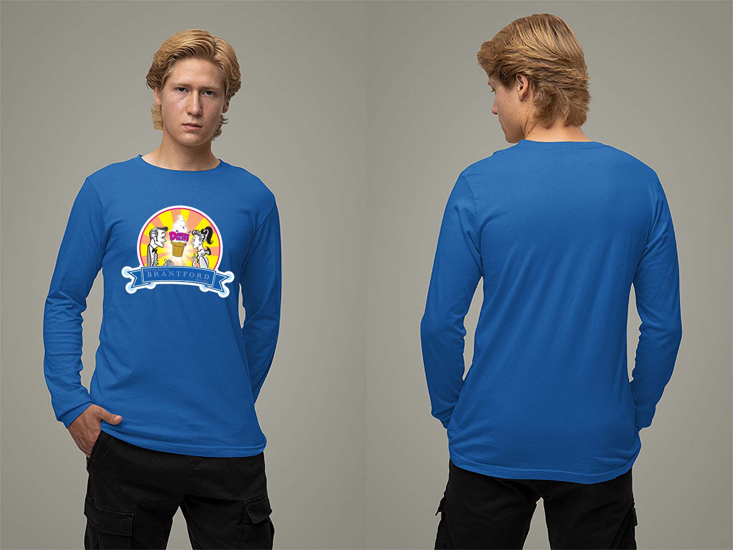 60th Anniversary Retro Long Sleeve Small Royal