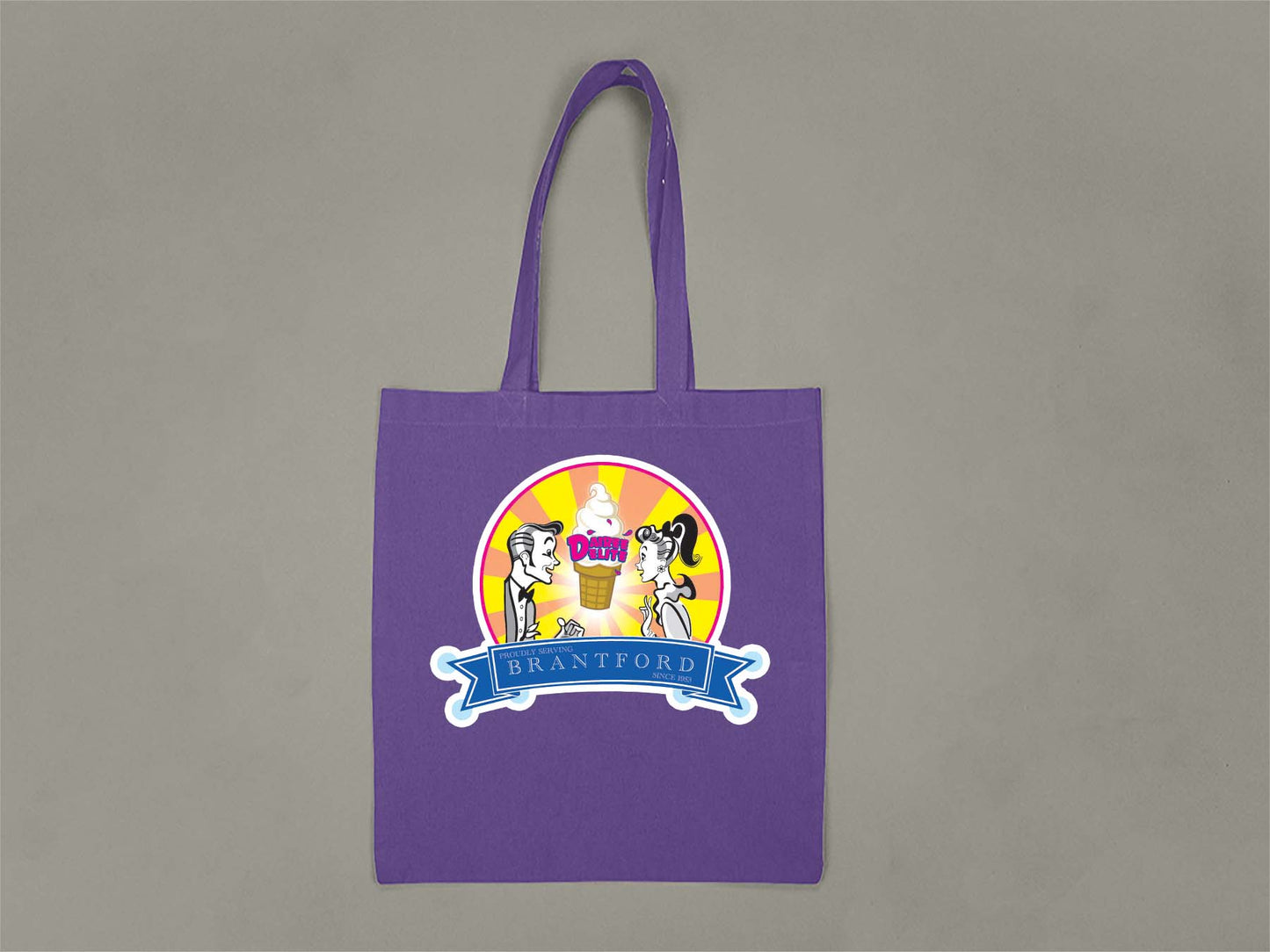 60th Anniversary Retro Tote Bag  Purple