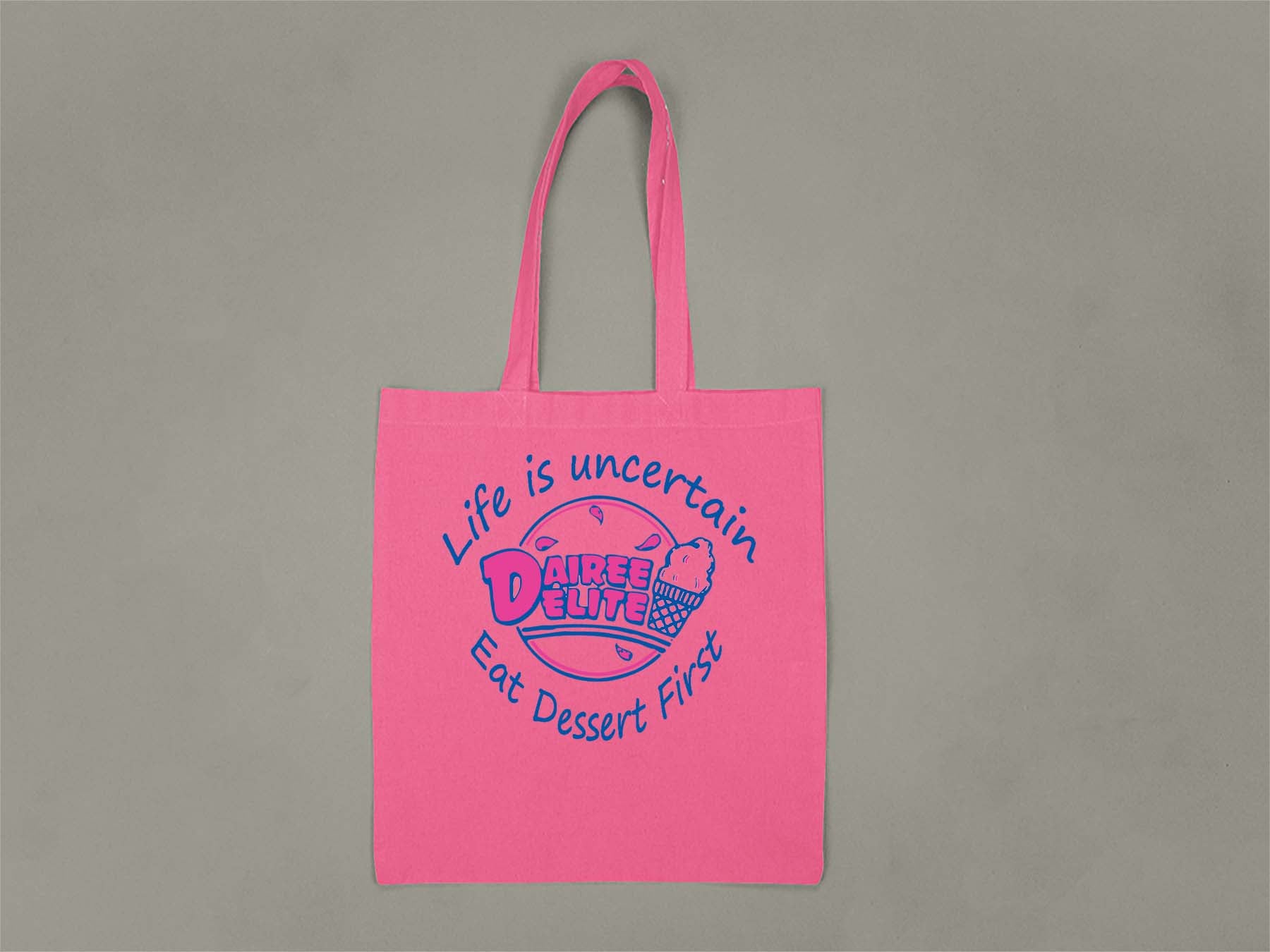 Logo Tote Bag  Hot Pink