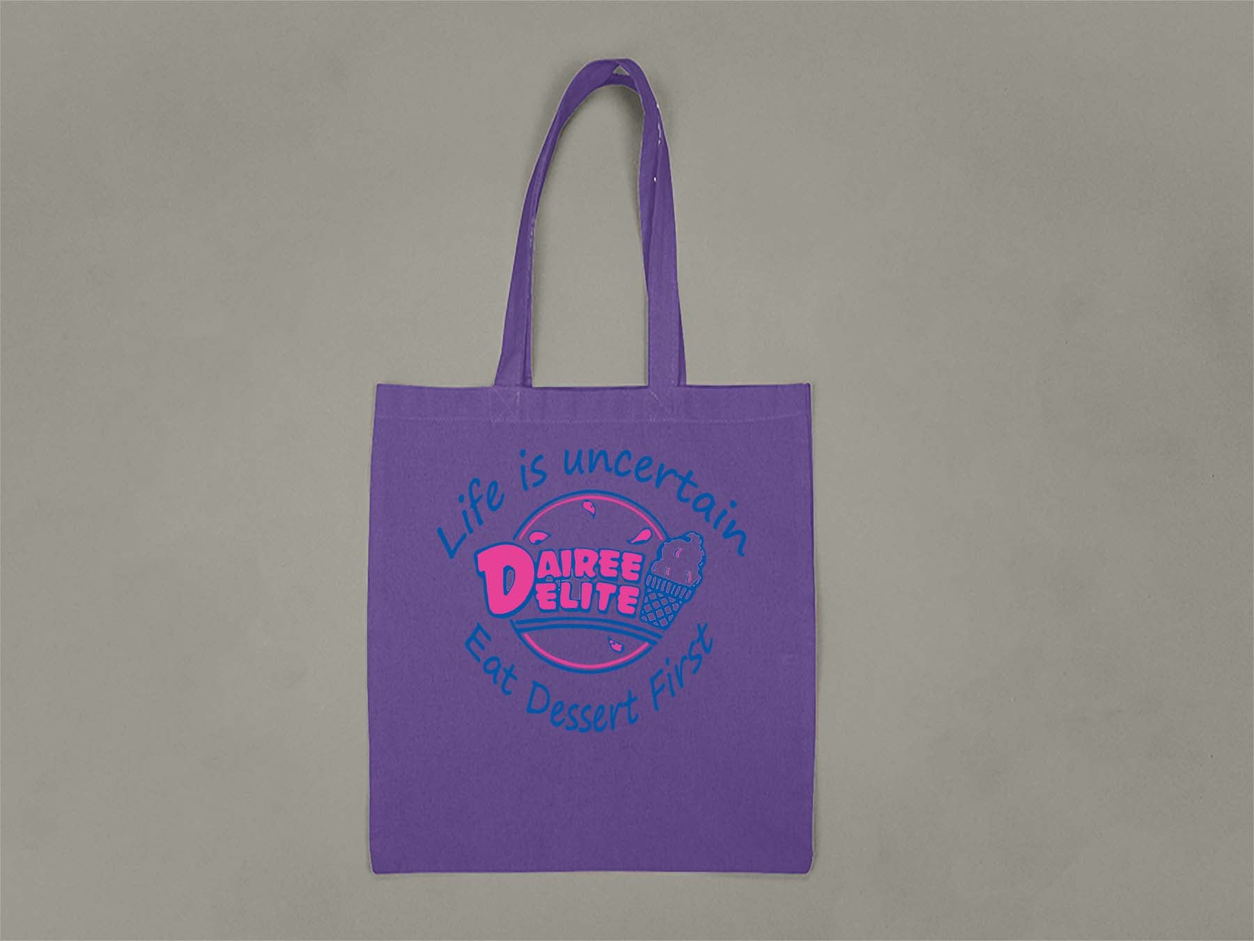 Logo Tote Bag  Purple