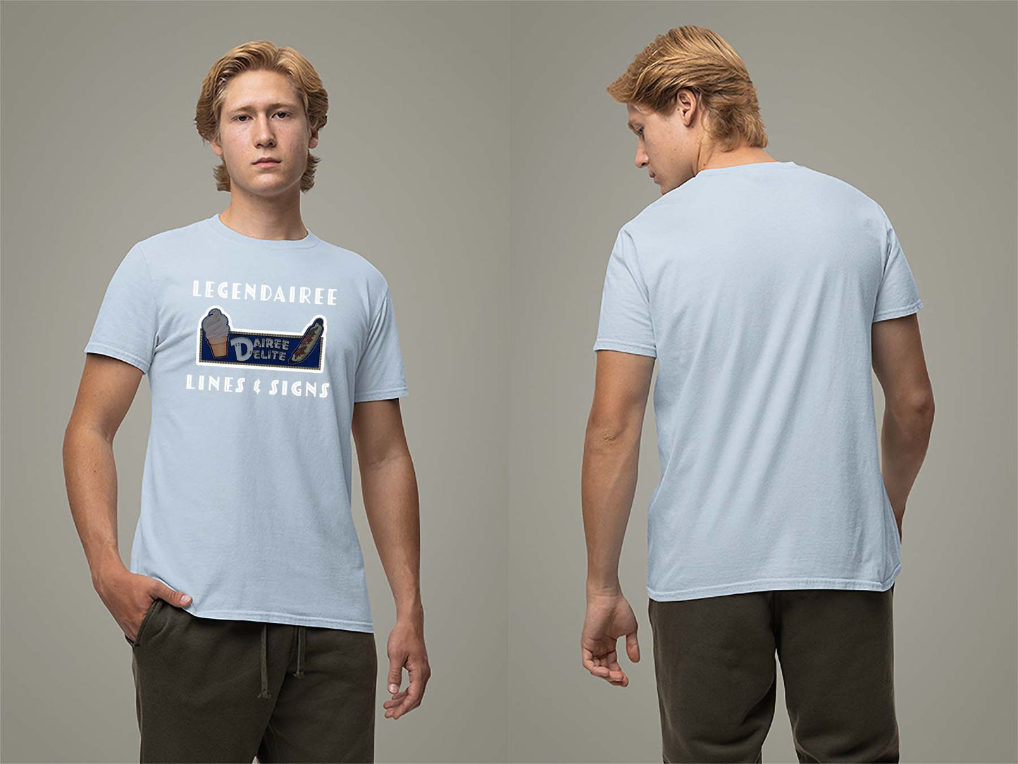 Legendairee T-Shirt Small Light Blue