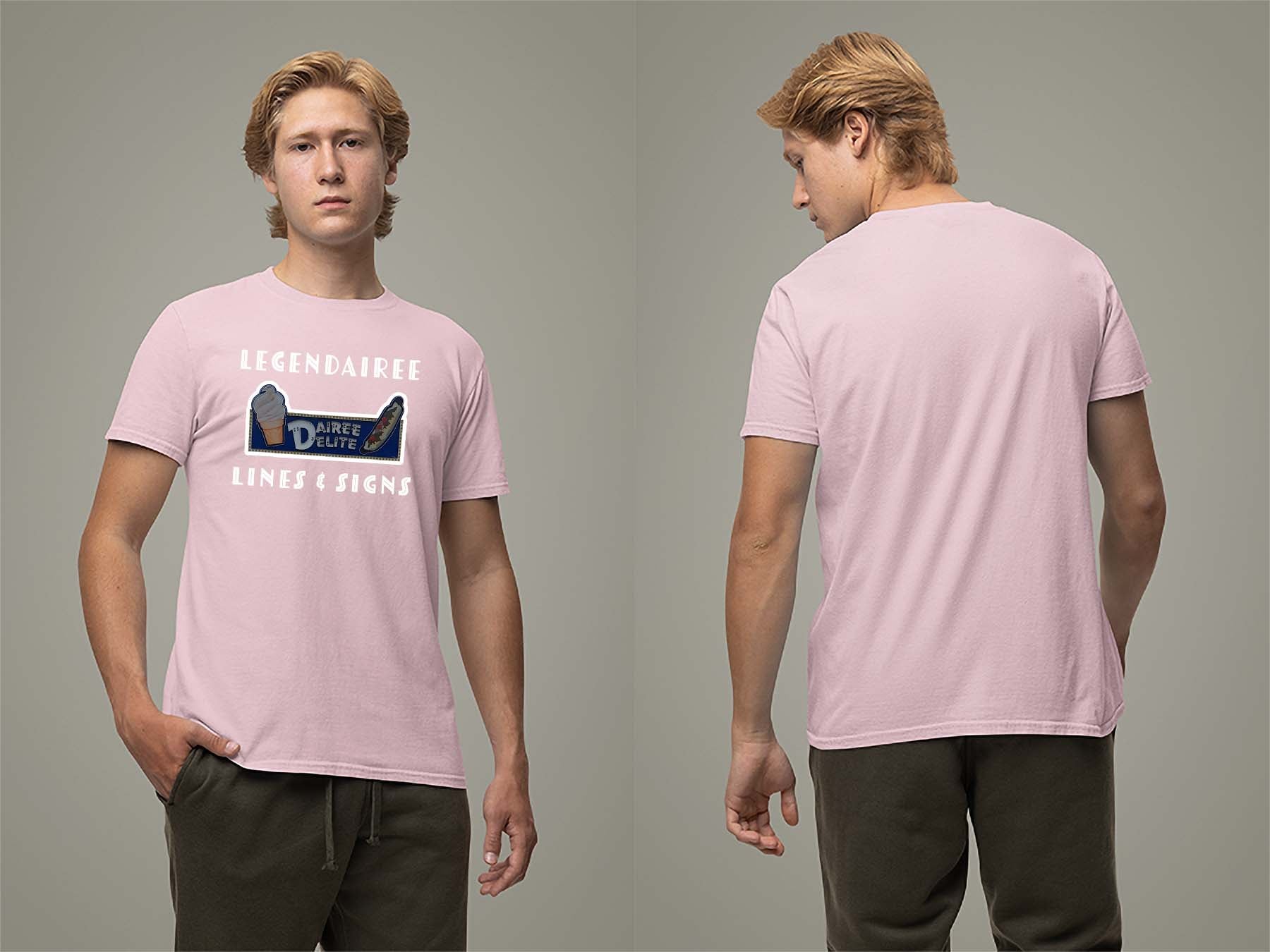 Legendairee T-Shirt Small Light Pink