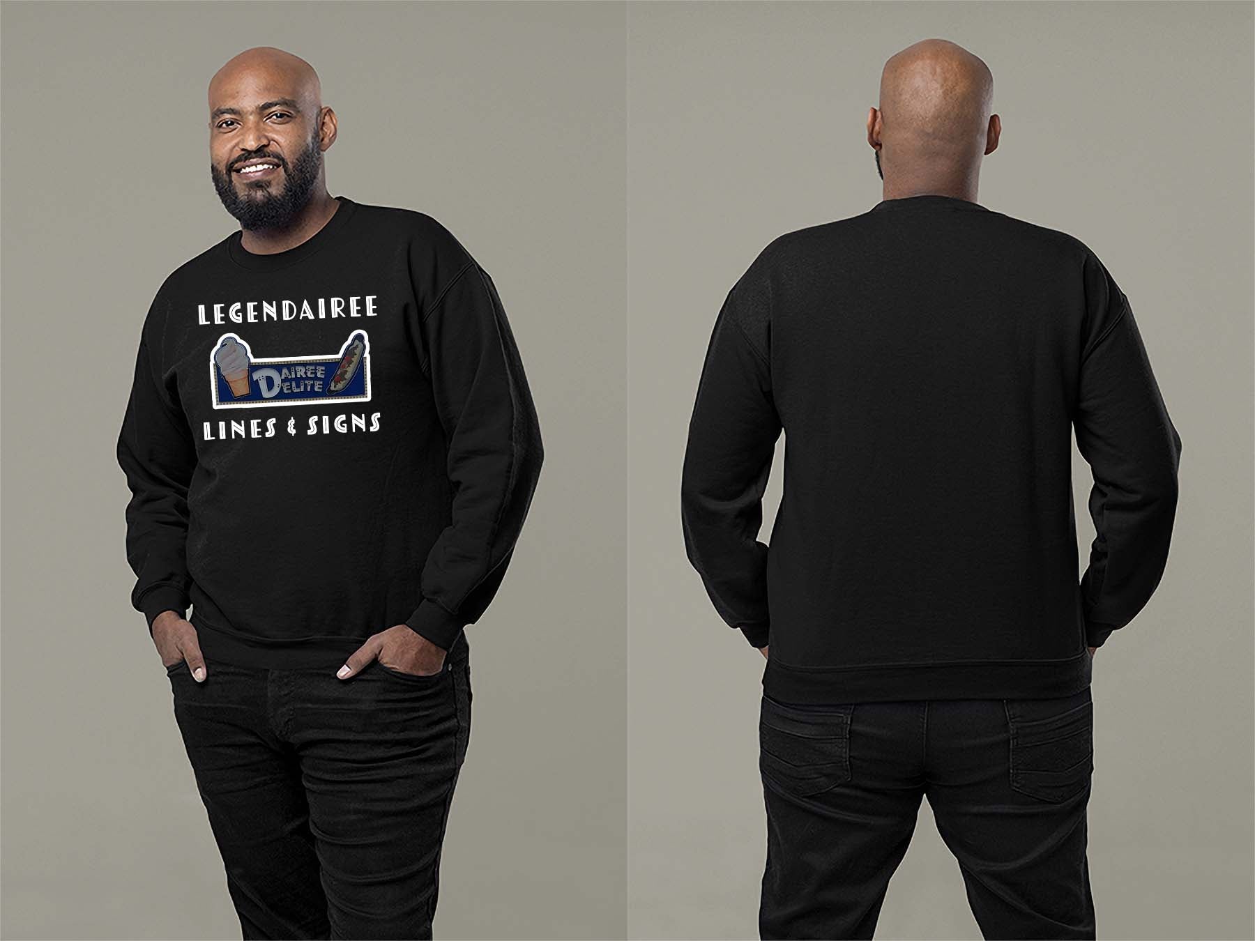Legendairee Sweatshirt Small Black