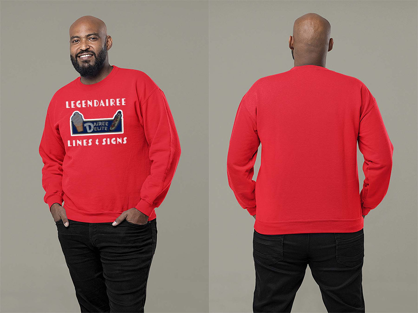 Legendairee Sweatshirt Small Red