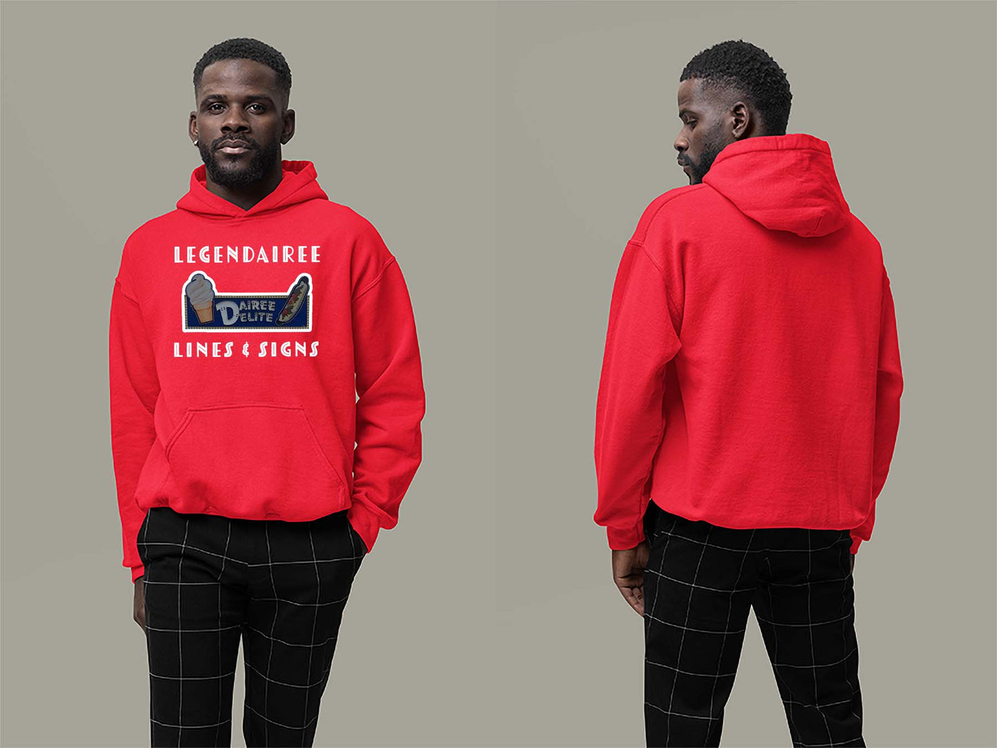 Legendairee Hoodie Small Red