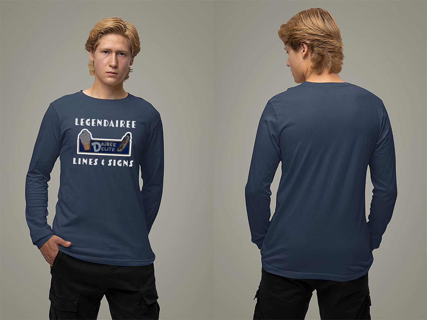 Legendairee Long Sleeve Small Navy