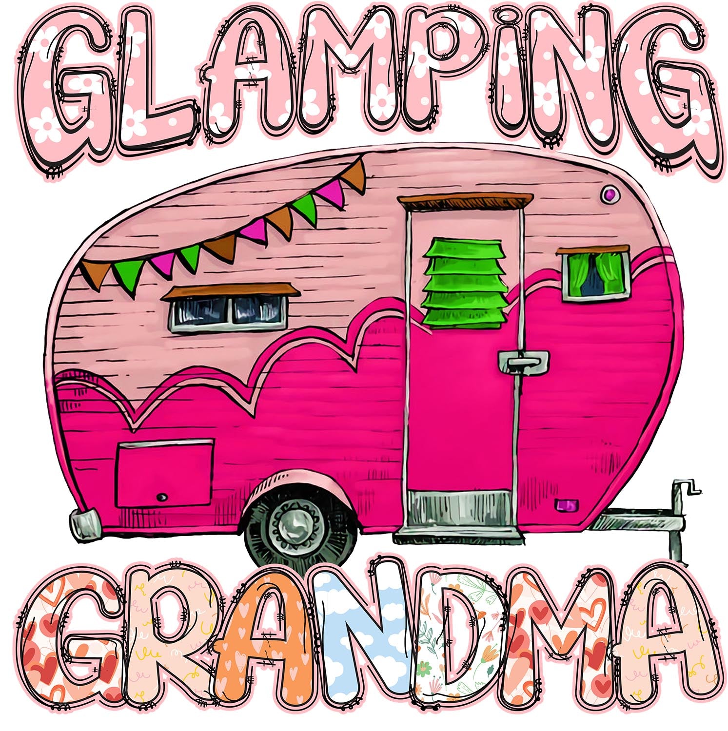 Glamping Grandma Sublimation Mothers Day