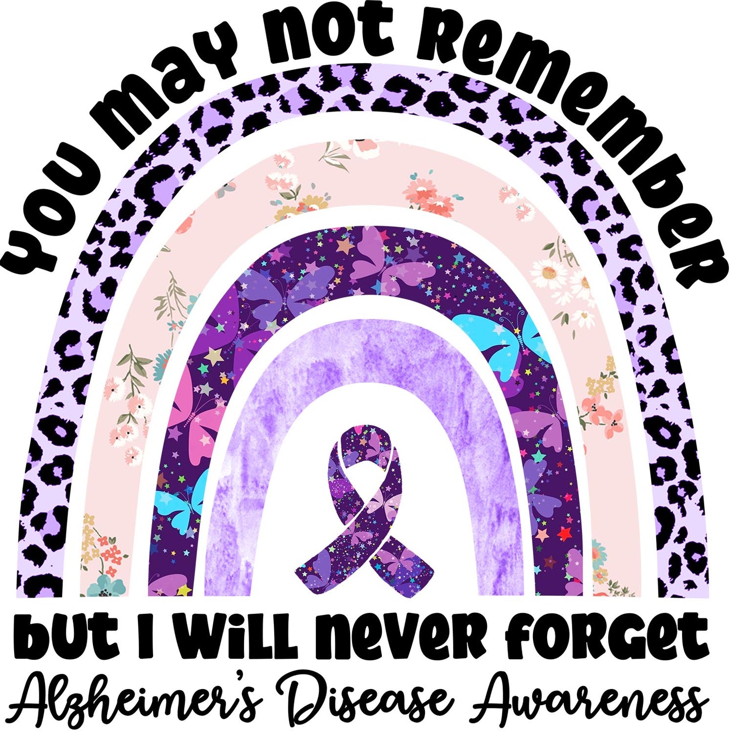 Alzheimers Awareness Rainbow