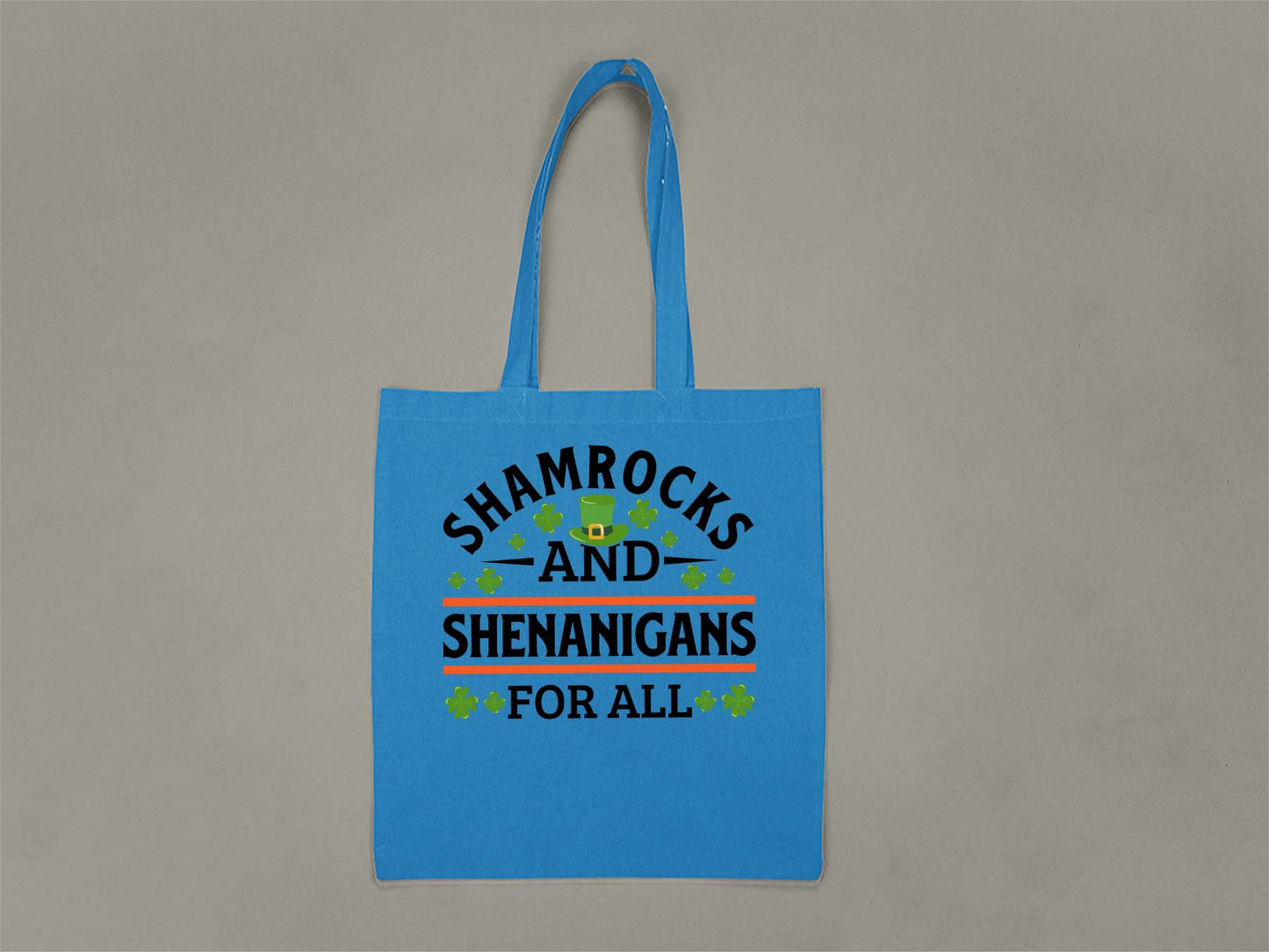 Shamrocks and Shenanigans Tote Bag  Sapphire