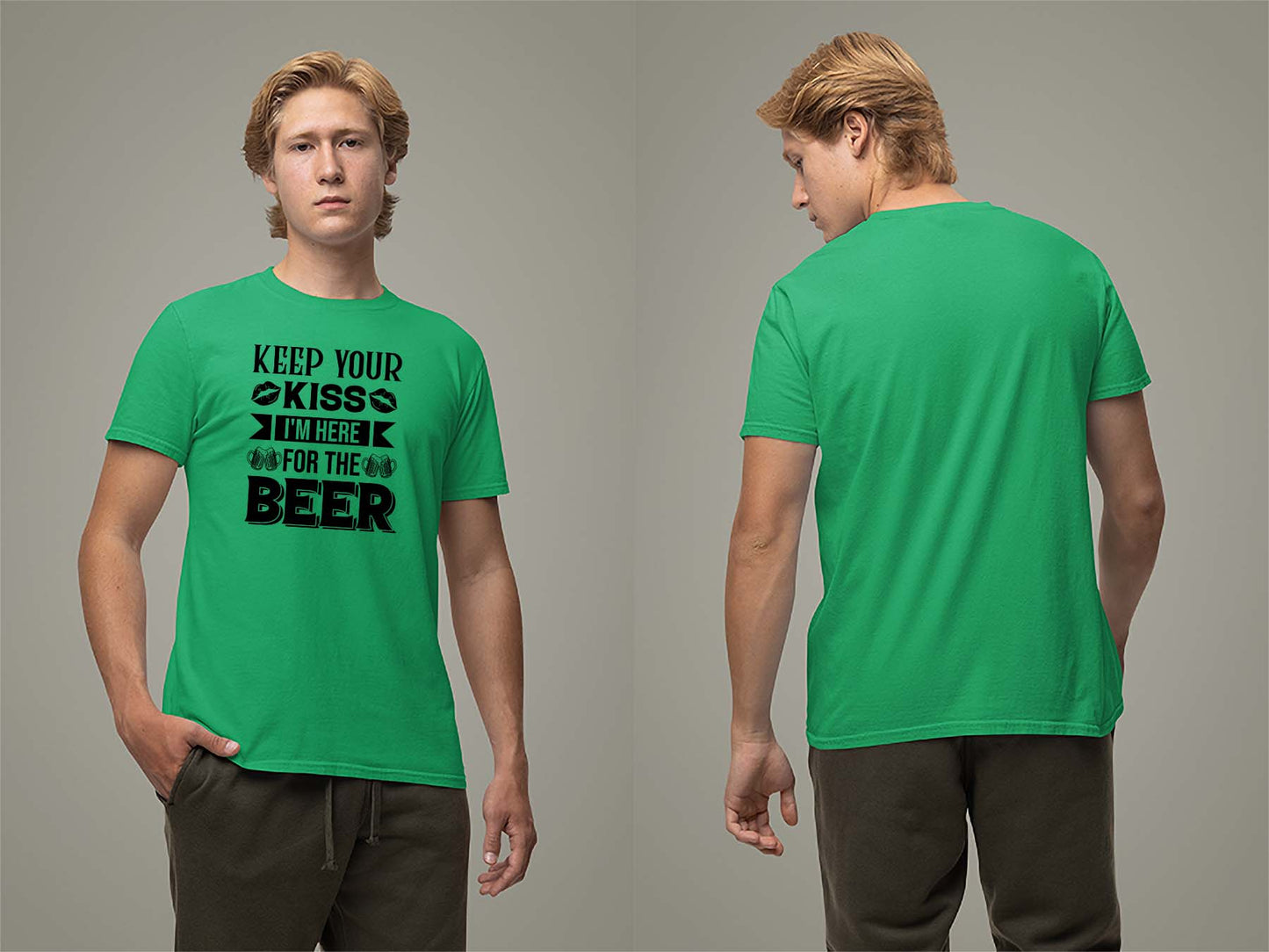 Keeps Your Kiss T-Shirt Small Irish Green