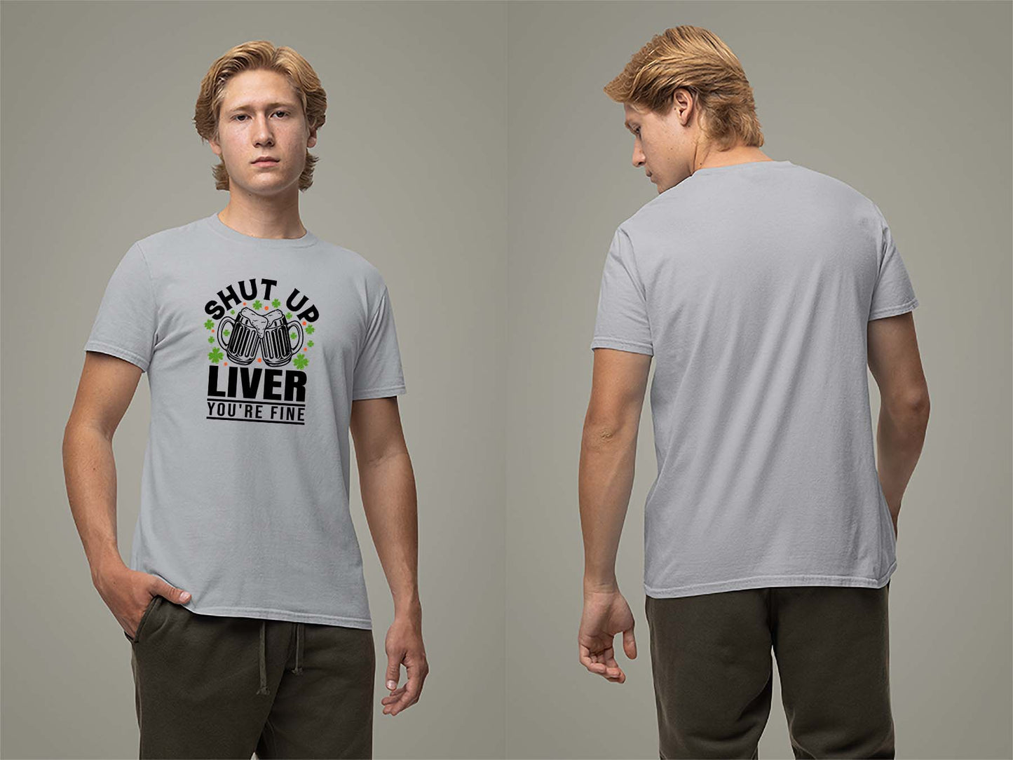 Shut Up Liver, You're Fine T-Shirt Small Sport Grey