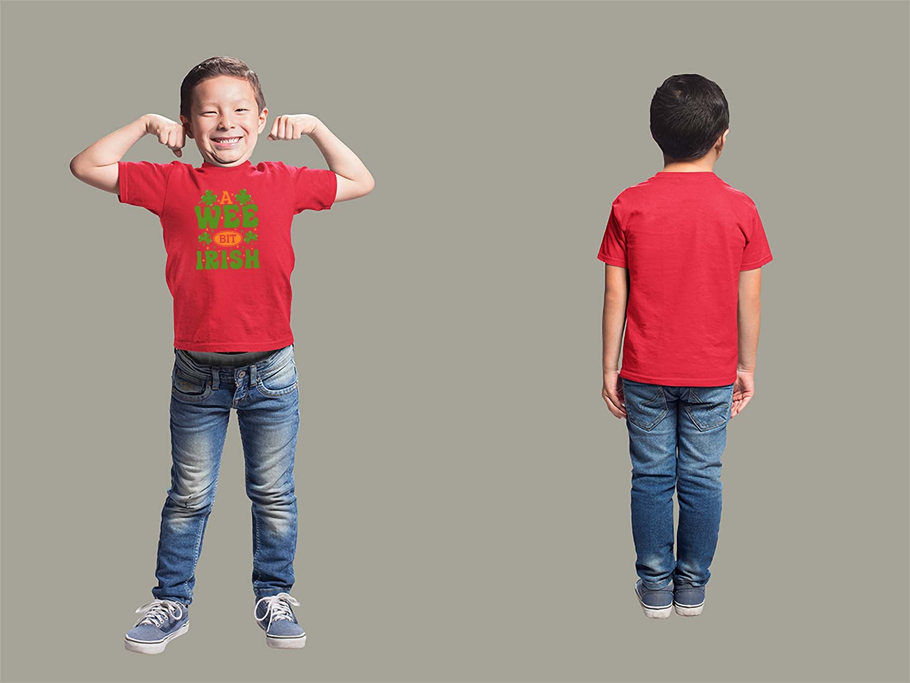 A Wee Bit Irish Youth T-Shirt Youth Small Red