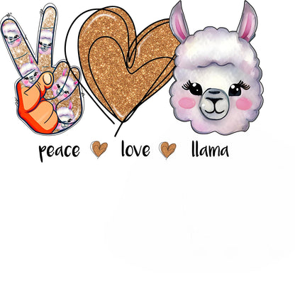 Peace Love Llama