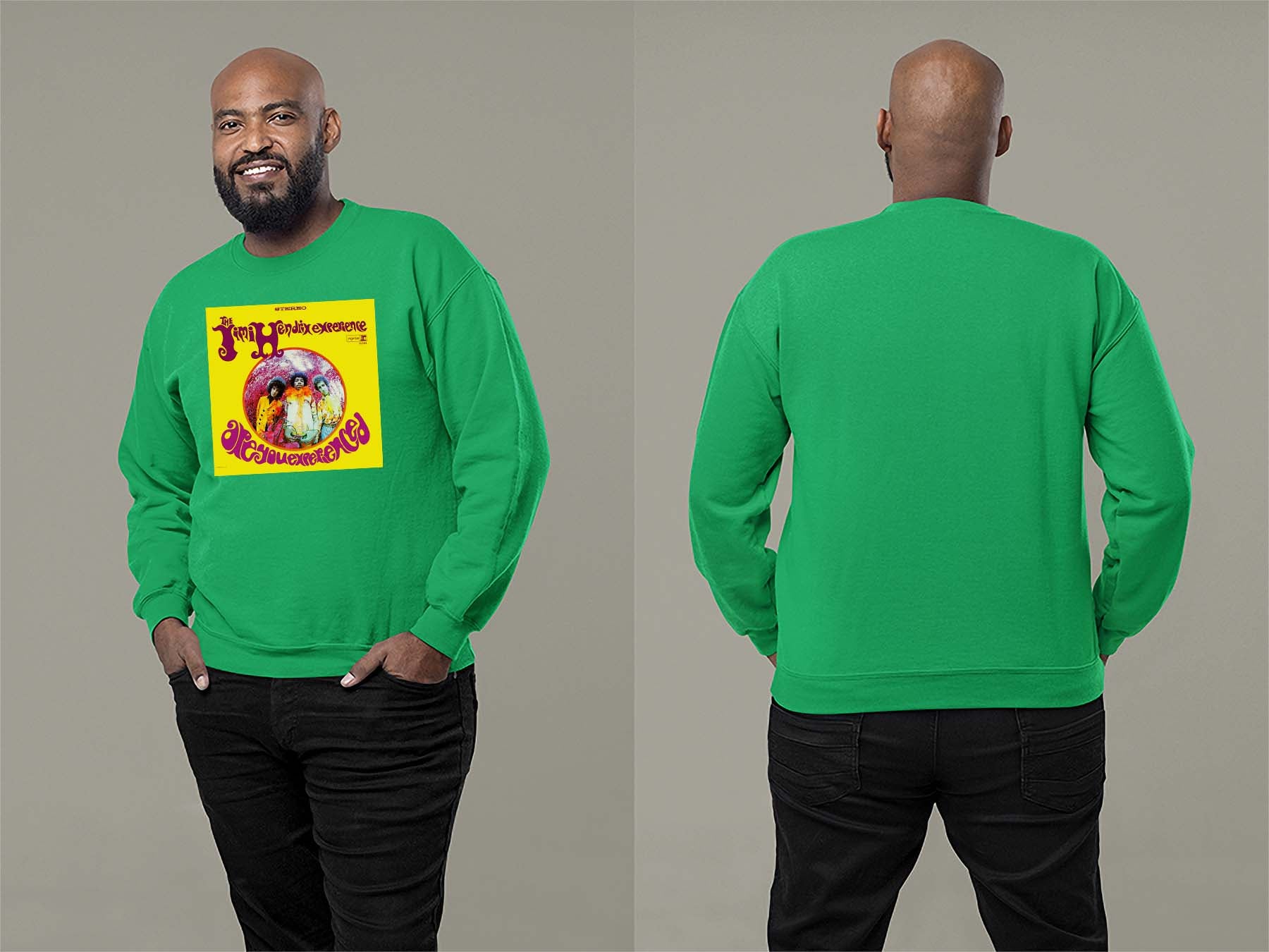 Are You Experienced Sweatshirt Small Irish Green