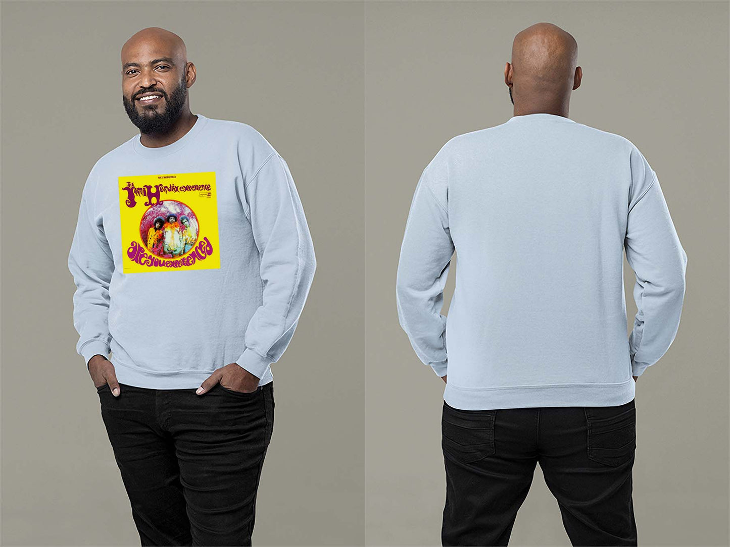 Are You Experienced Sweatshirt Small Light Blue