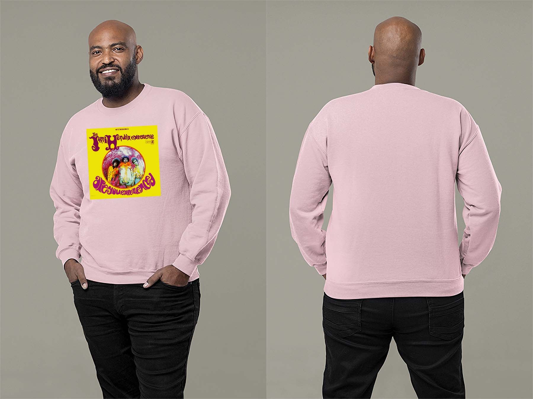 Are You Experienced Sweatshirt Small Light Pink