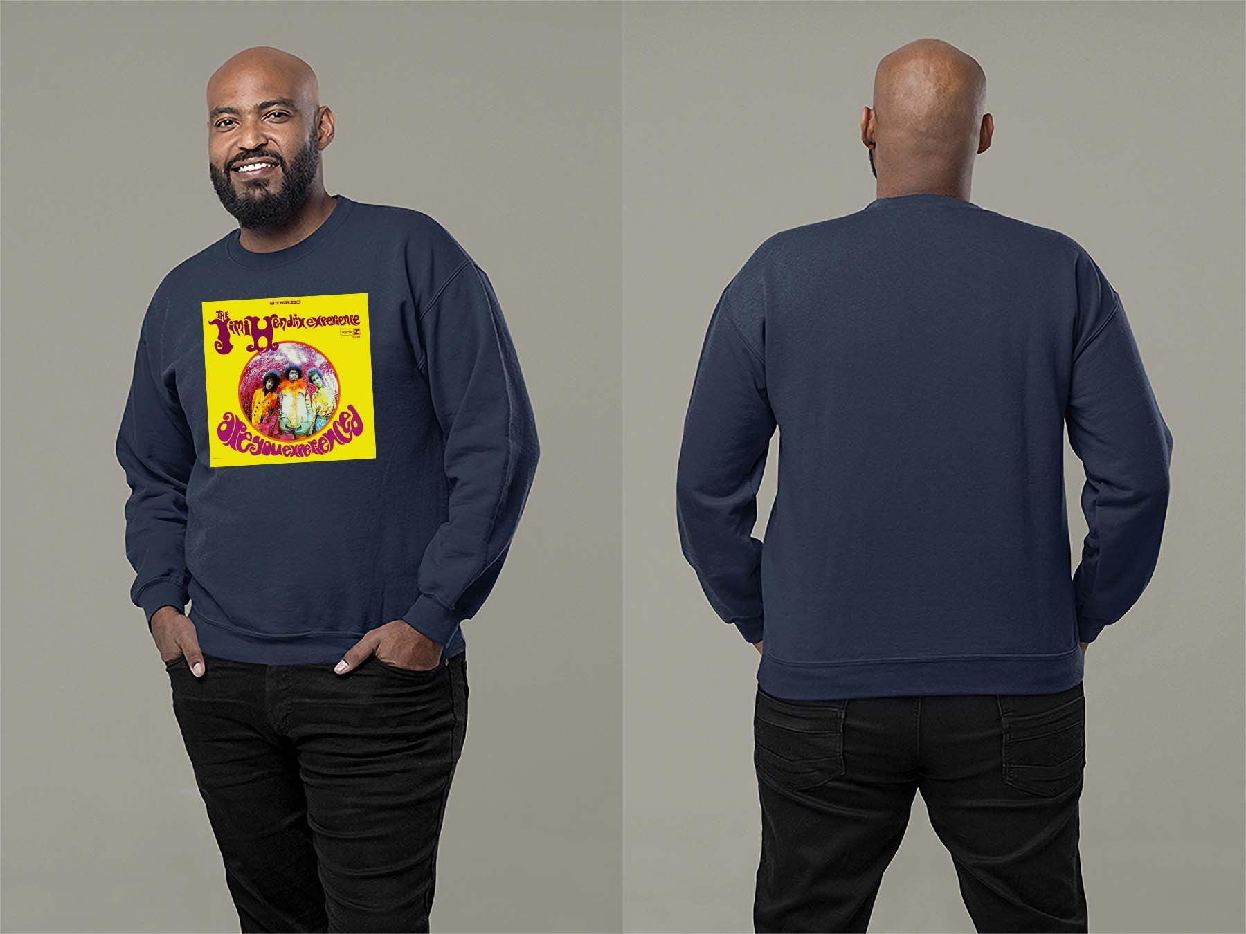 Are You Experienced Sweatshirt Small Navy