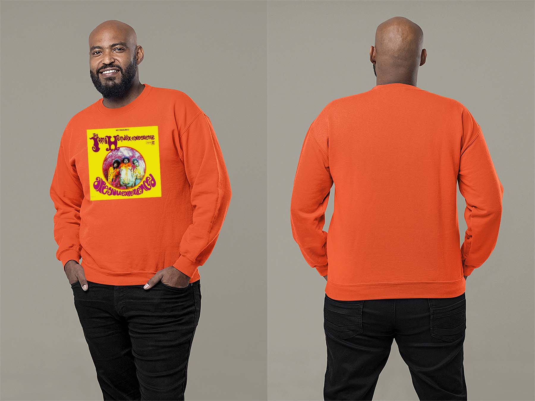 Are You Experienced Sweatshirt Small Orange