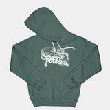 Band Logo, Brantford, Empty Hours, Fat Dave, Hoodie, Musician, Forest Green/White