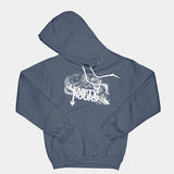 Band Logo, Brantford, Empty Hours, Fat Dave, Hoodie, Musician, Navy Blue/White