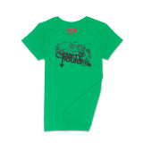 Band Logo, Brantford, Empty Hours, Fat Dave, Ladies Crew Neck Shirt, Musician, Irish Green/Black