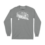 Band Logo, Brantford, Empty Hours, Fat Dave, Long Sleeve T-Shirt, Musician, Graphite Heather/White